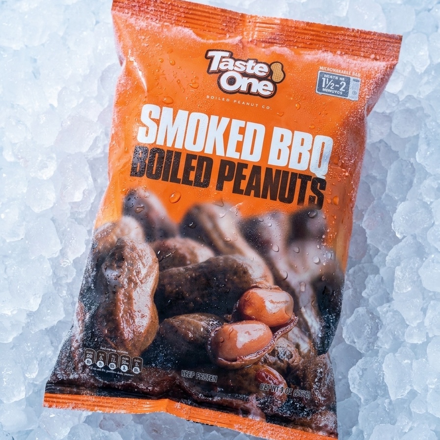 Bag on crushed ice — ships frozen